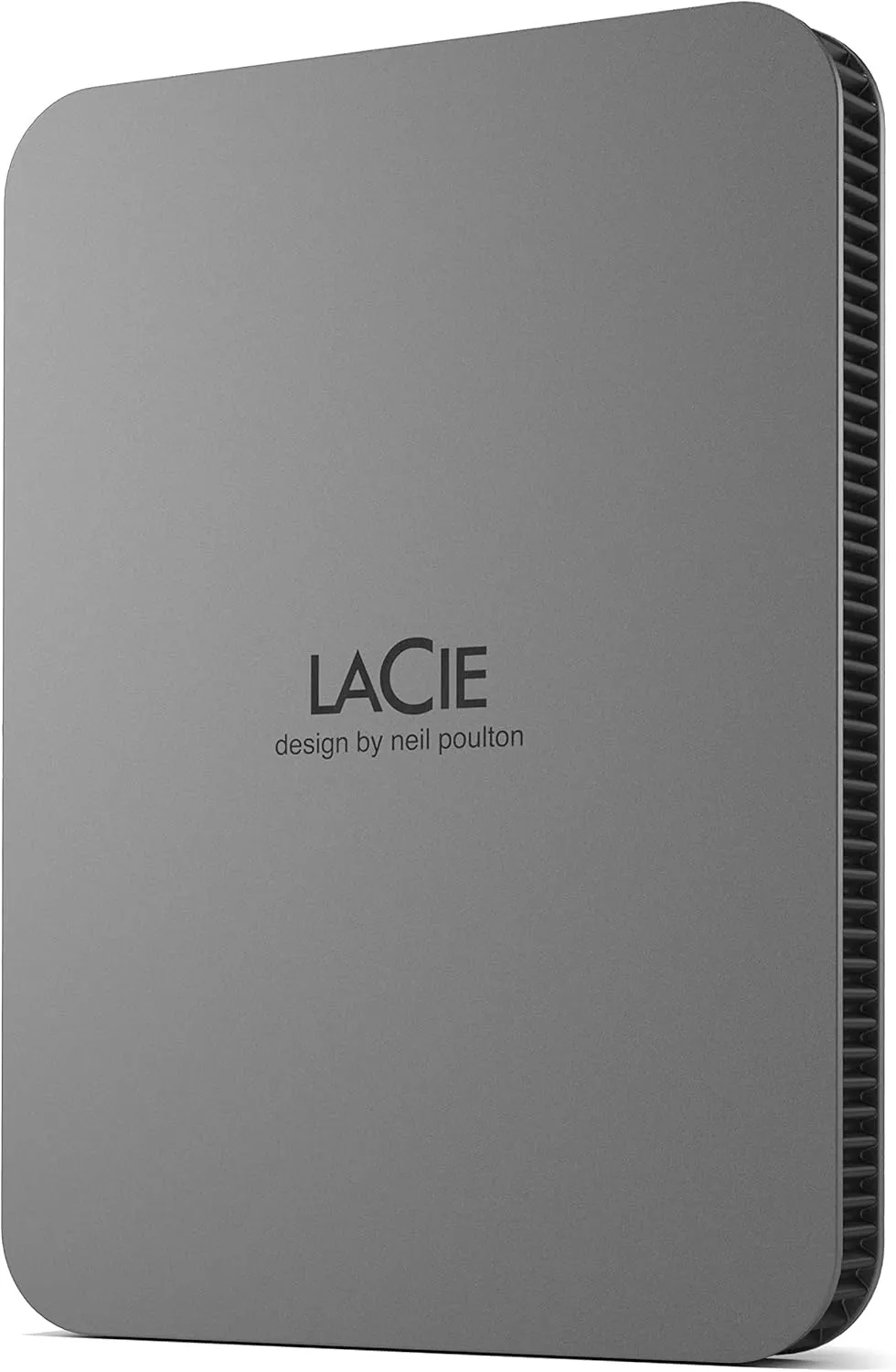 LaCie Mobile Drive 4TB External Hard Drive Portable HDD - Moon Silver, USB-C 3.2, for PC and Mac, Post-Consumer Recycled, with Adobe All Apps Plan and Rescue Services (STLP4000400)