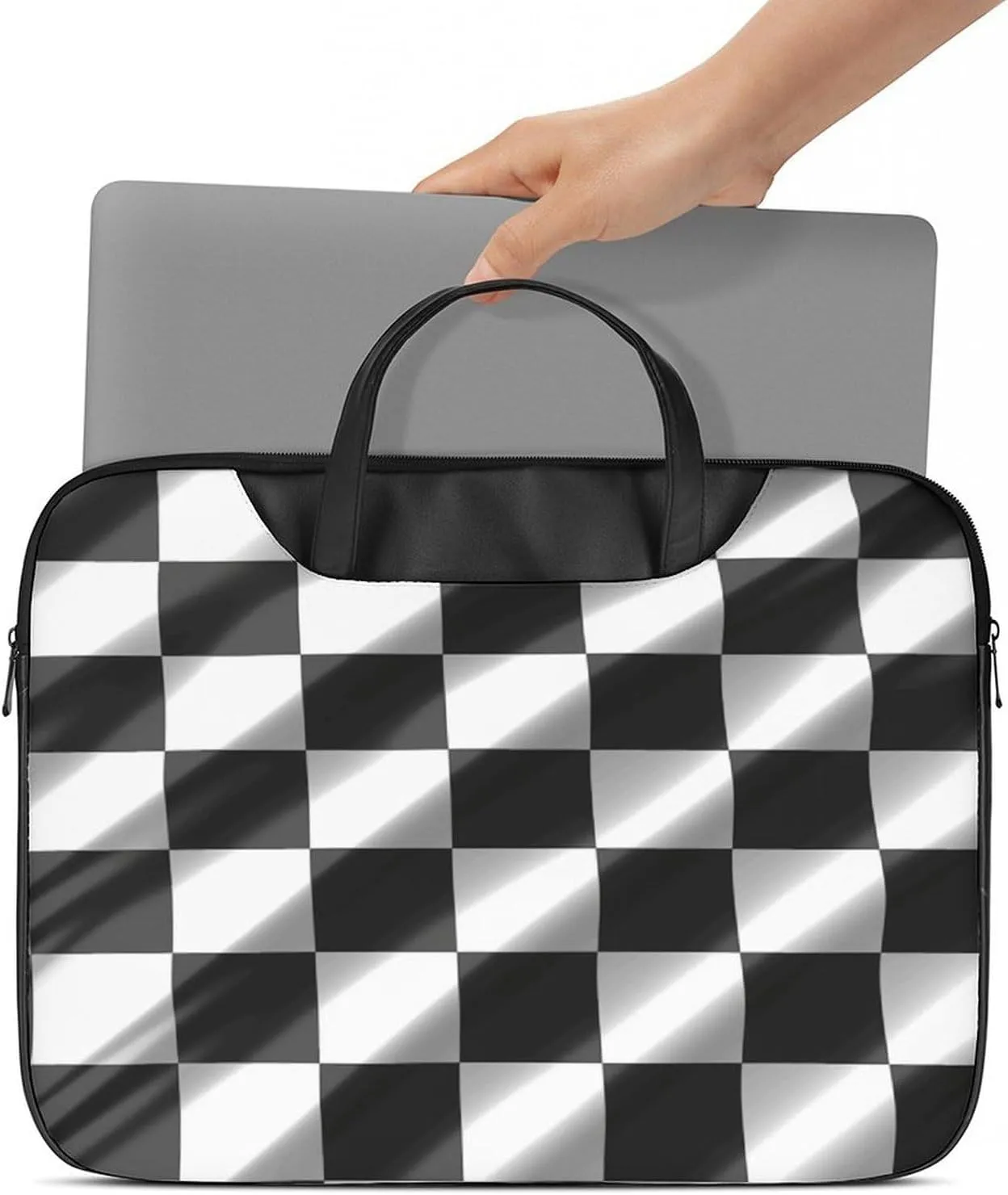 Laptop Shoulder Bag 16.5 Inch Laptop Bag Blue Volleyball Computer Bag Messenger Bag for Men Women