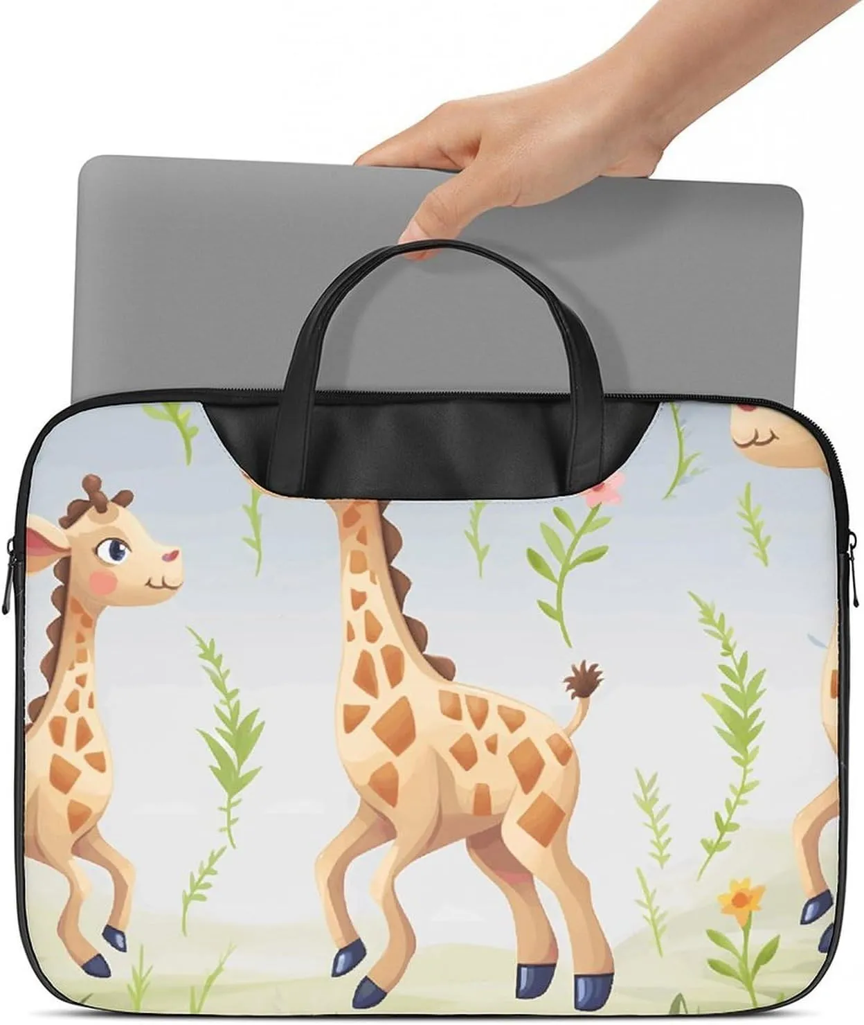 Laptop Shoulder Bag 16.5 Inch Laptop Bag Lovely Alpaca Computer Bag Messenger Bag for Men Women