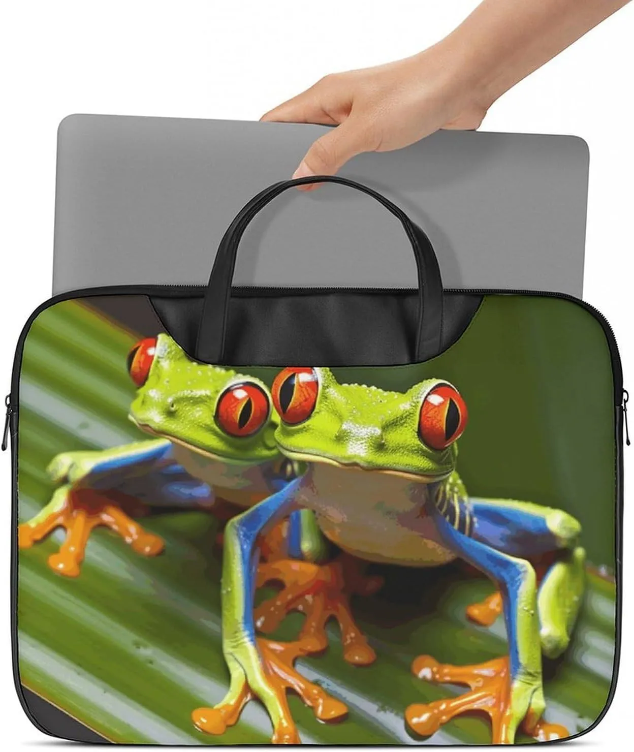 Laptop Shoulder Bag 16.5 Inch Laptop Bag North American Bald Eagle Computer Bag Messenger Bag for Men Women