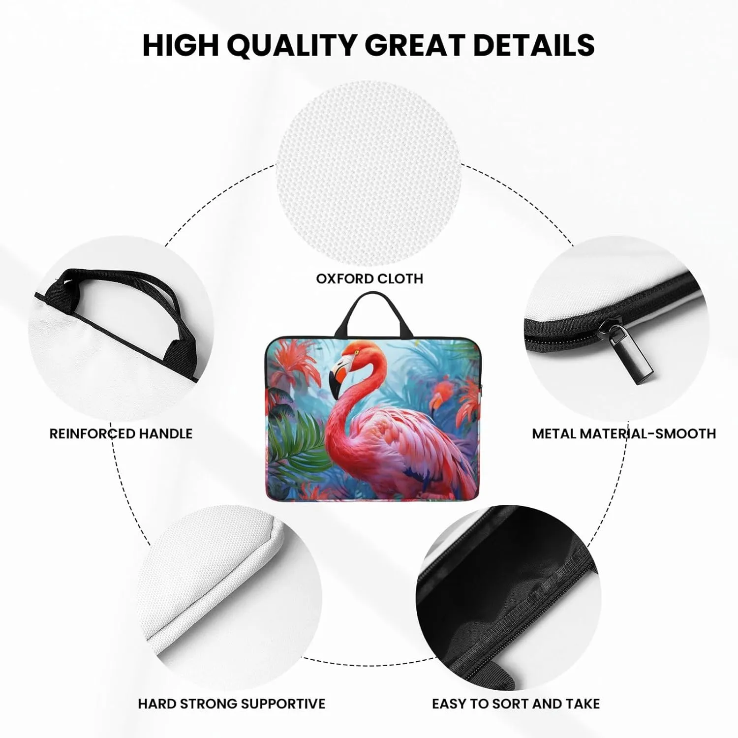 Laptop Shoulder Bag Messenger Bag Seaside Town Laptop Bag Computer Bag for Men Women