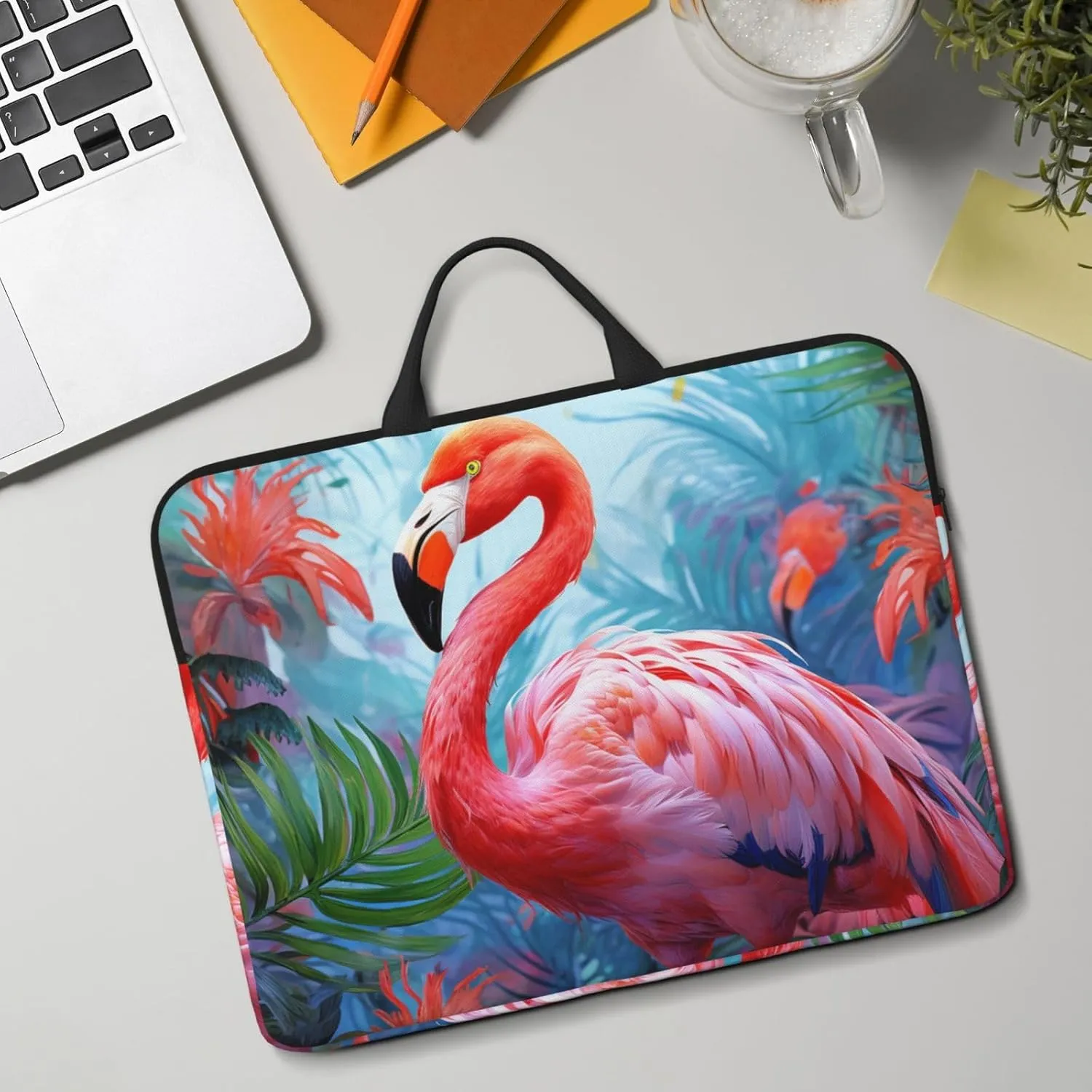 Laptop Shoulder Bag Messenger Bag Seaside Town Laptop Bag Computer Bag for Men Women