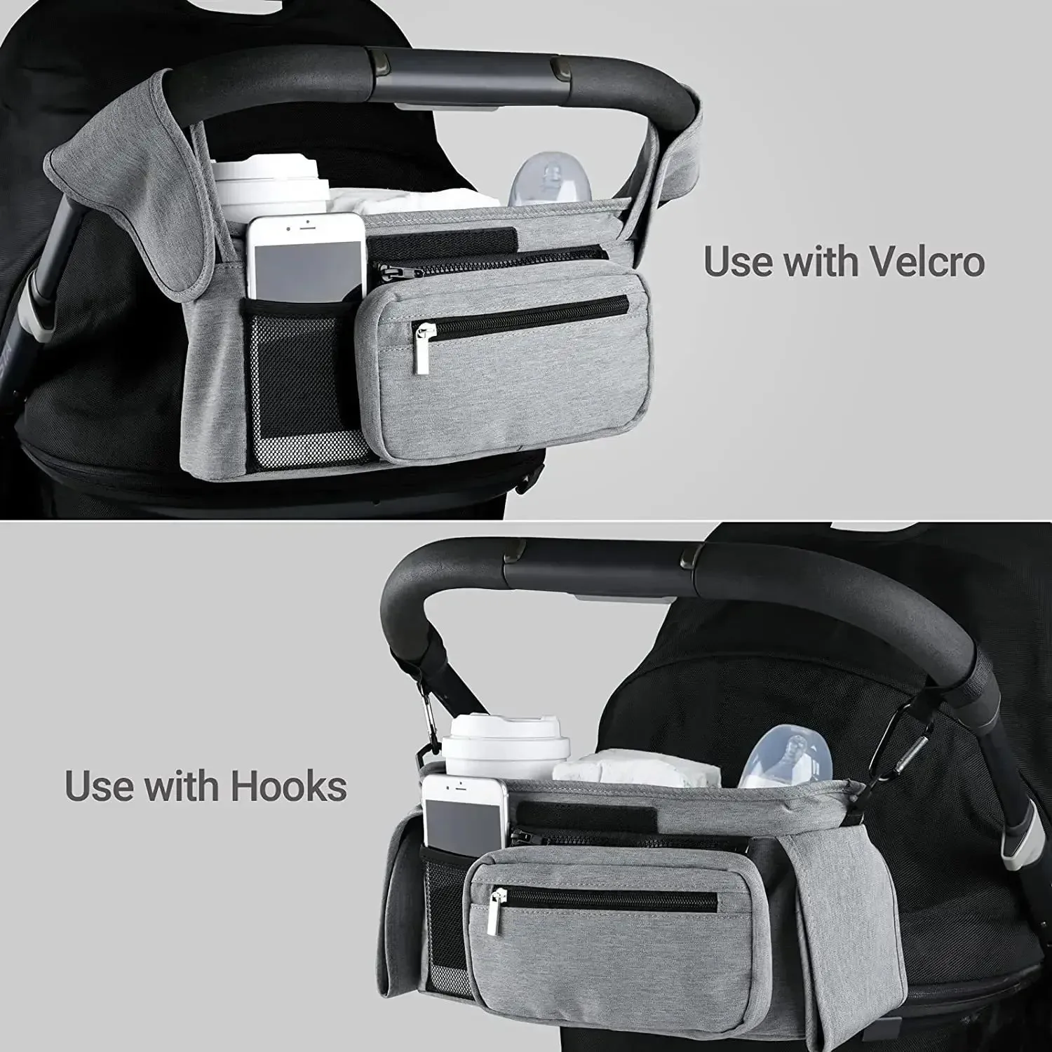 Large Capacity Baby Stroller Organizer Bag