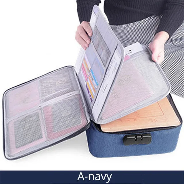 Large Capacity Document File Bag Case Waterproof