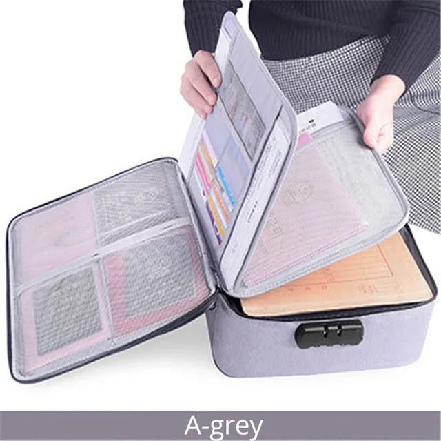 Large Capacity Document File Bag Case Waterproof