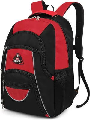 Large Travel Backpack,Carrt on Bussiness Backpack Waterproof Expandable Airplane Approved Weekender Bag for Man Women Red