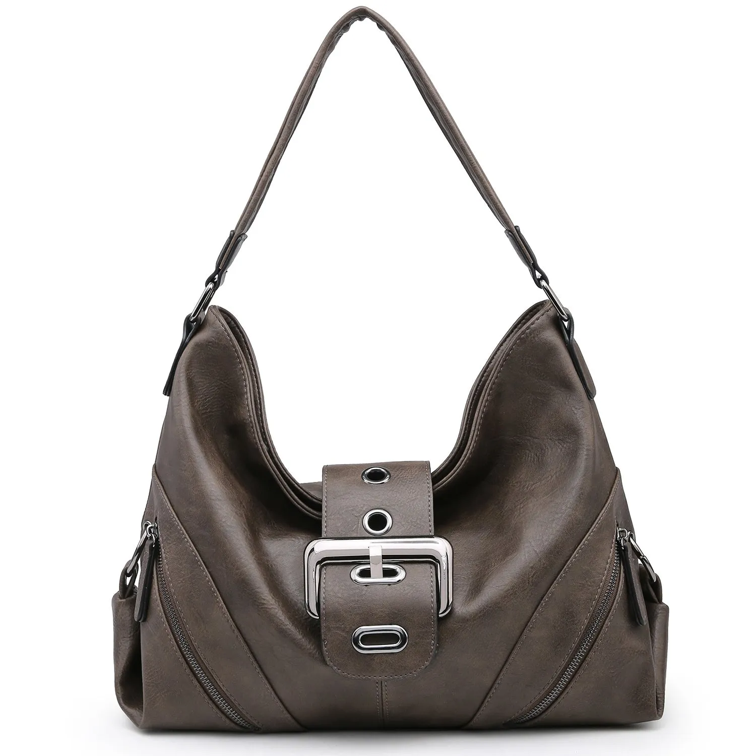 Large Women Hobo Purse Shoulder Bag Ladies Buckle Handbags