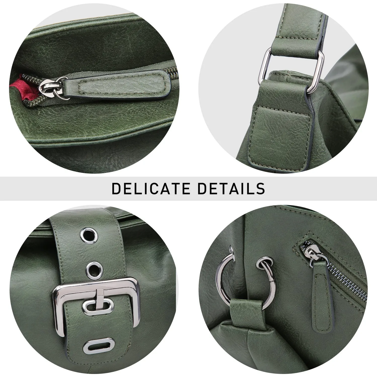 Large Women Hobo Purse Shoulder Bag Ladies Buckle Handbags
