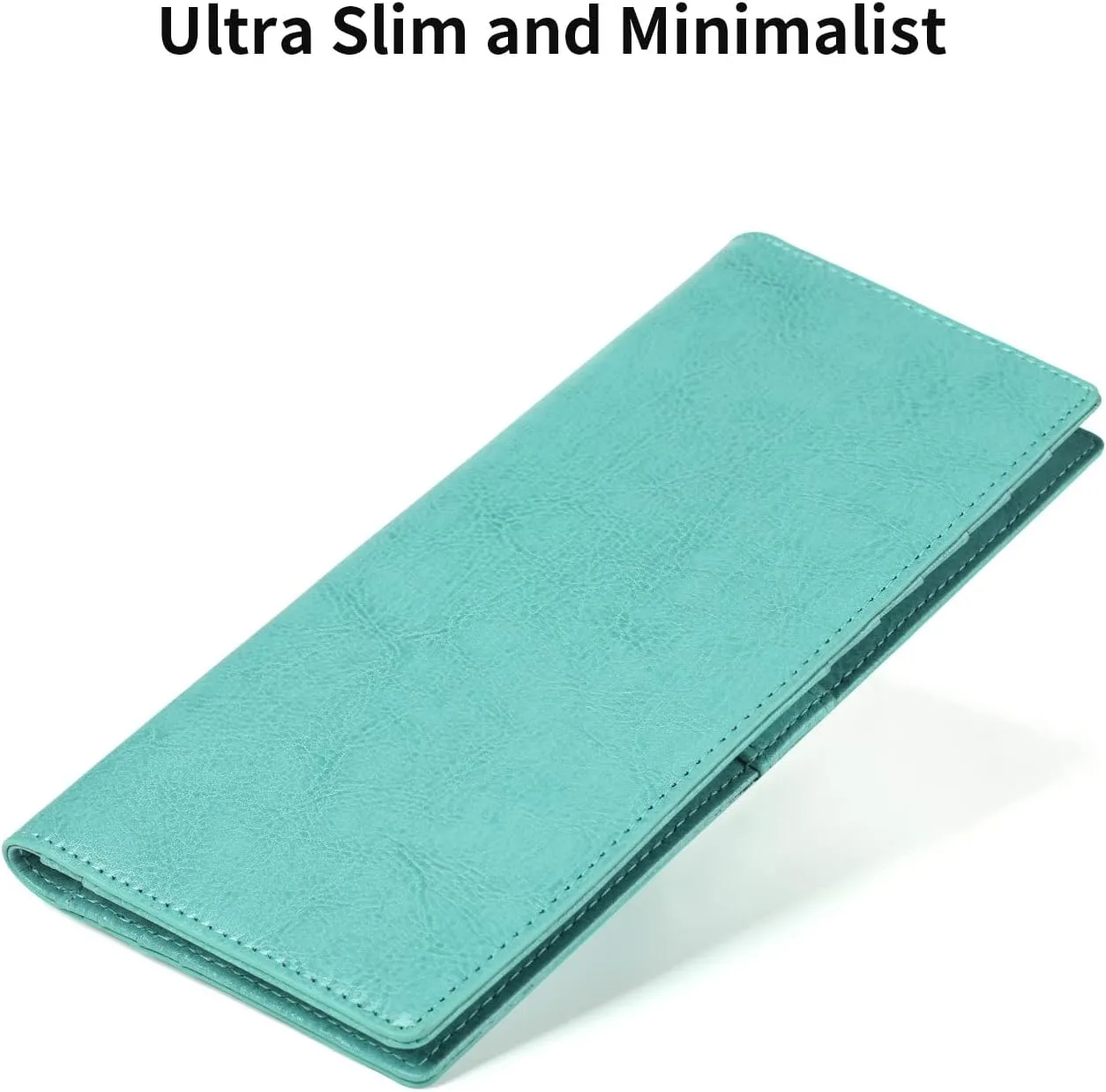 Lavemi Ultra Slim Thin Leather Women Wallet RFID Blocking Credit Card Holder Bifold Long Ladies Billfold