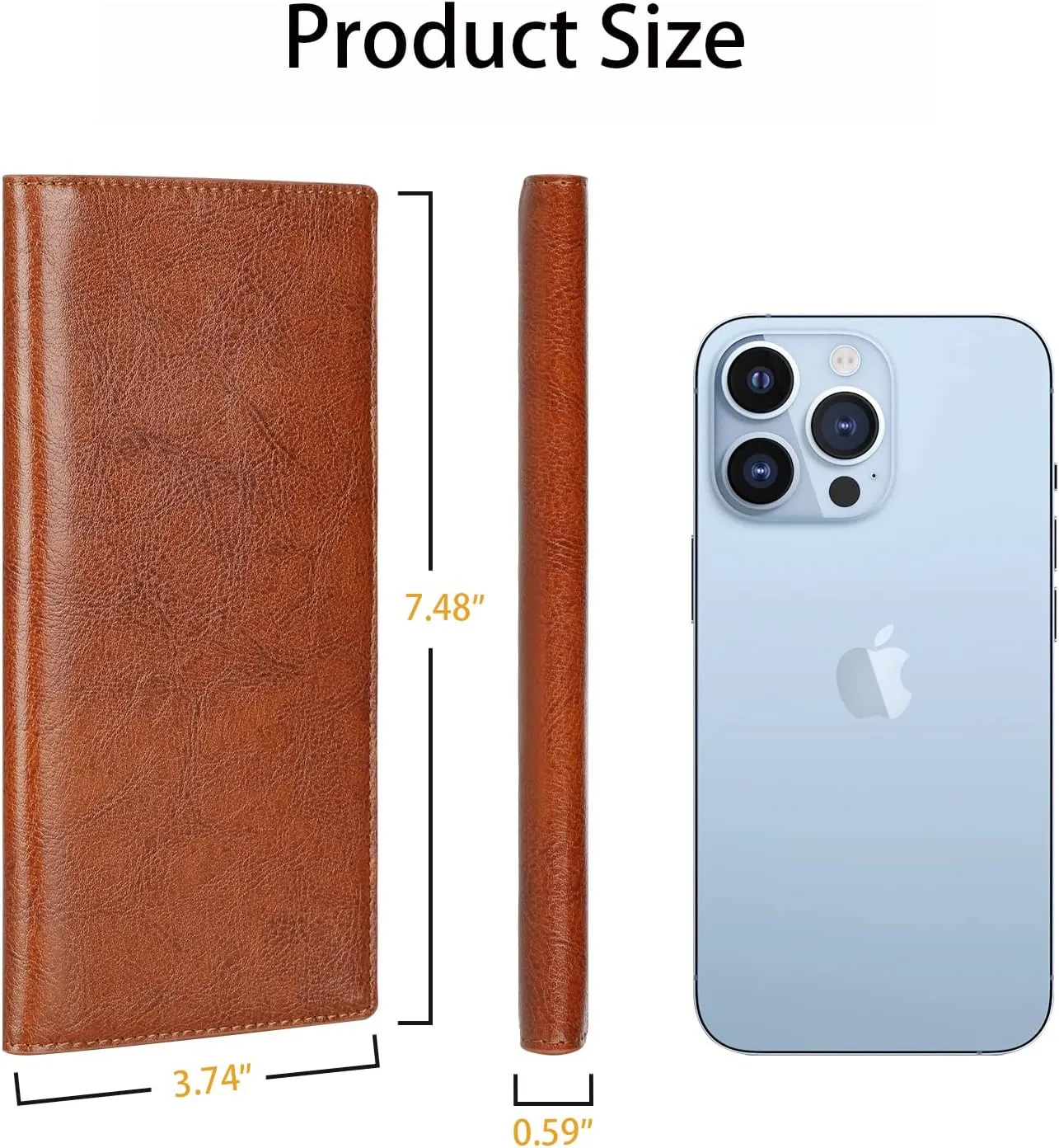 Lavemi Ultra Slim Thin Leather Women Wallet RFID Blocking Credit Card Holder Bifold Long Ladies Billfold