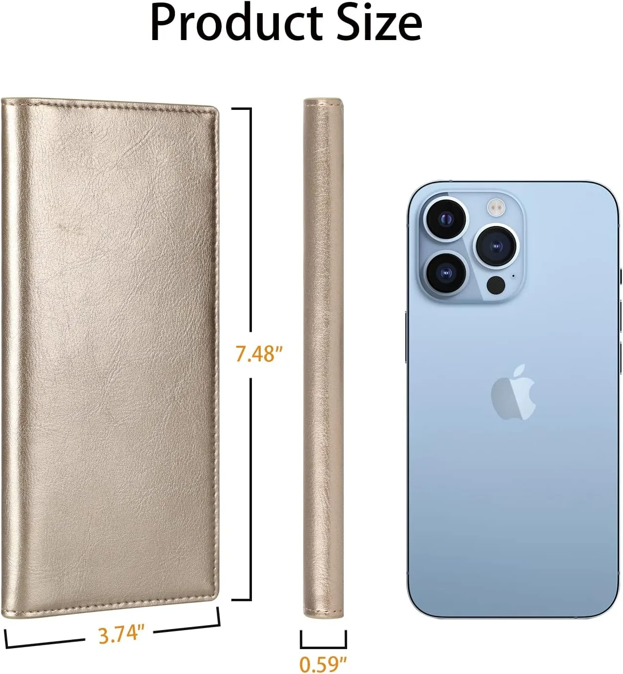 Lavemi Ultra Slim Thin Leather Women Wallet RFID Blocking Credit Card Holder Bifold Long Ladies Billfold