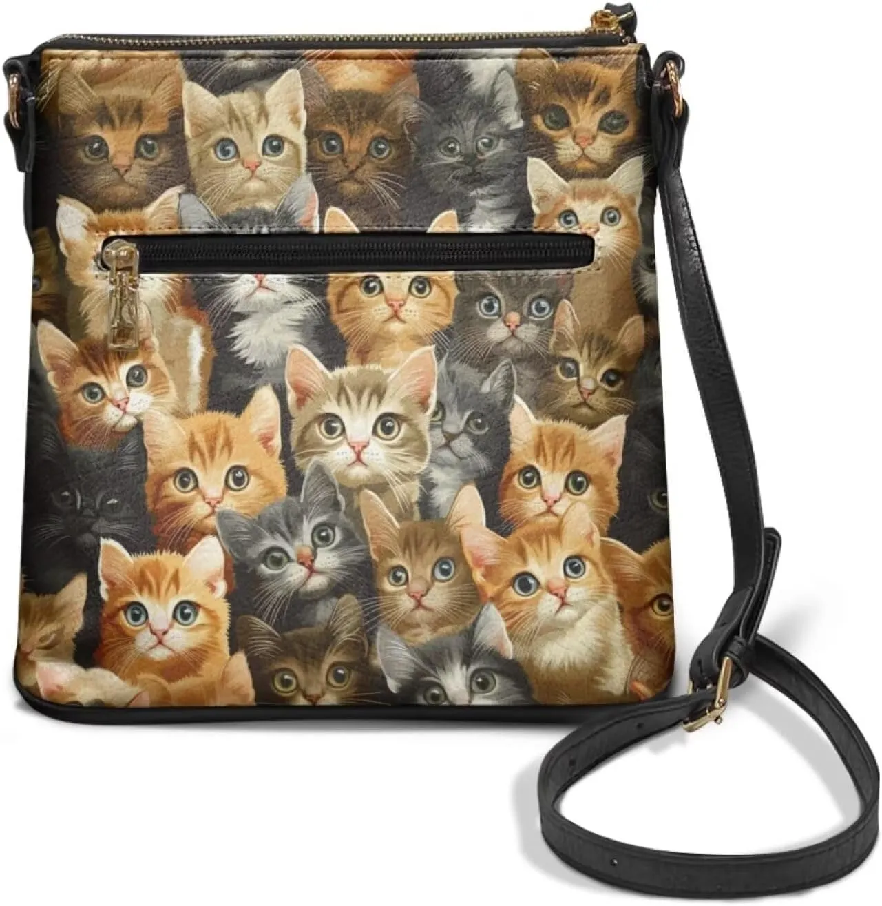 Leather Crossbody Hobo Purses for Women, Ladies Shoulder Bags Handbags Sling Messenger Bag