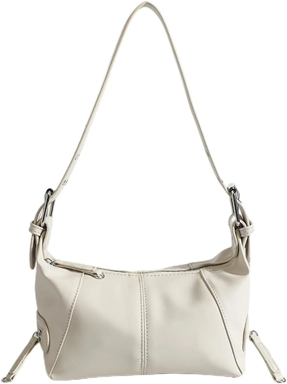 Leather Shoulder Bag for Women, Top Handle Hobo Purse, Vintage Tote Handbag with Zippers