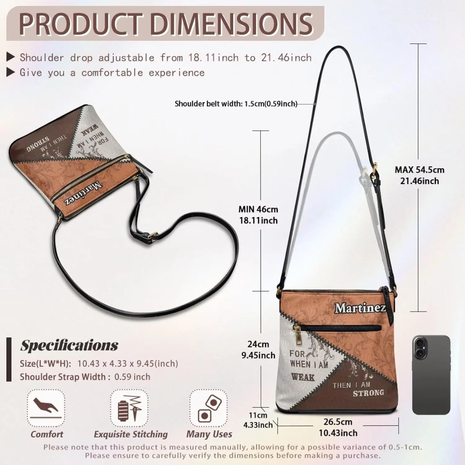 Leather Women Crossbody Hobo Bag Satchel Purse Handbag with Adjustable Shoulder Strap and Zipper Pockets