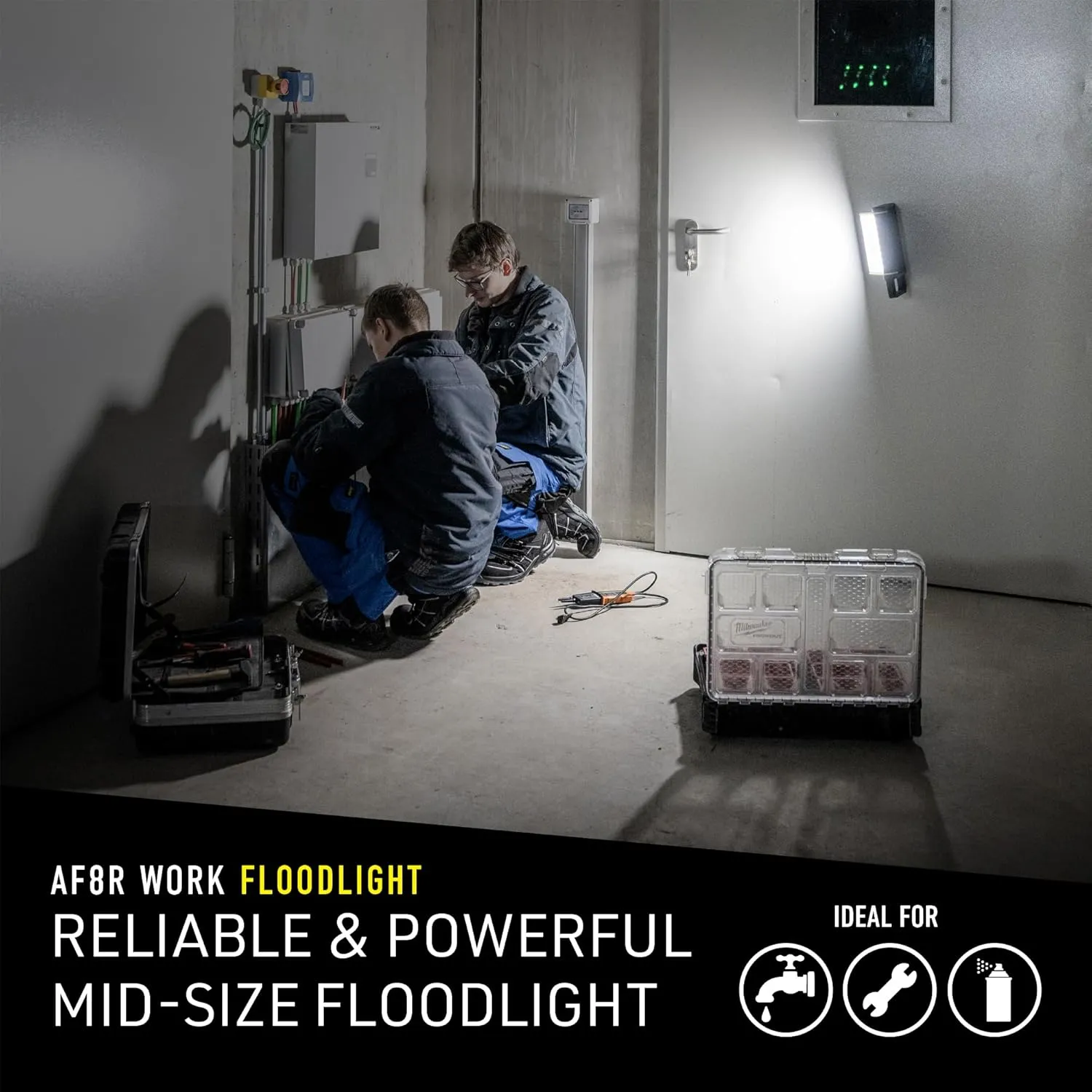 Ledlenser AF8R Work, Rechargeable and AC Powered Area Light, 4000 Lumens