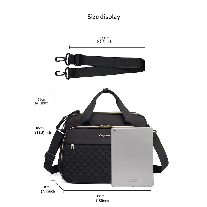 LEQUEEN Mommy Tote Bag - Large Capacity Maternity Diaper Bag, Multi-functional Travel Handbag, Stroller Organizer, Crossbody Bag for Baby Care