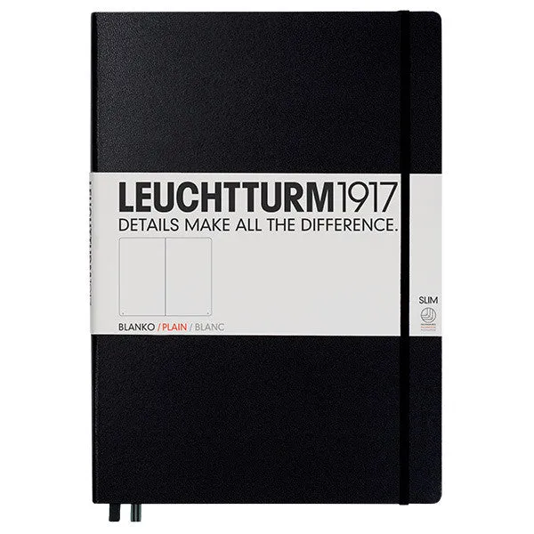 LEUCHTTURM1917 Hardcover Notebook Master Slim Black