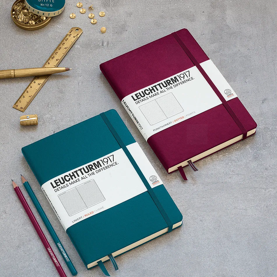 LEUCHTTURM1917 Hardcover Notebook Master Slim Pacific Green