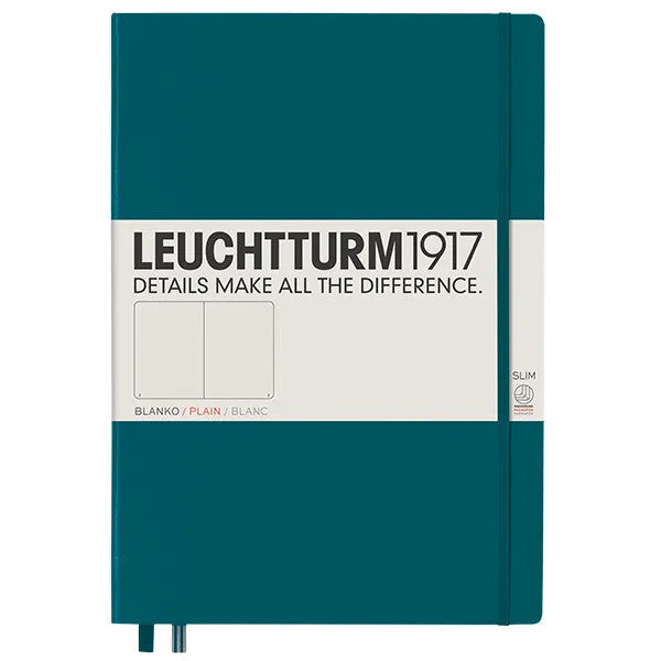 LEUCHTTURM1917 Hardcover Notebook Master Slim Pacific Green
