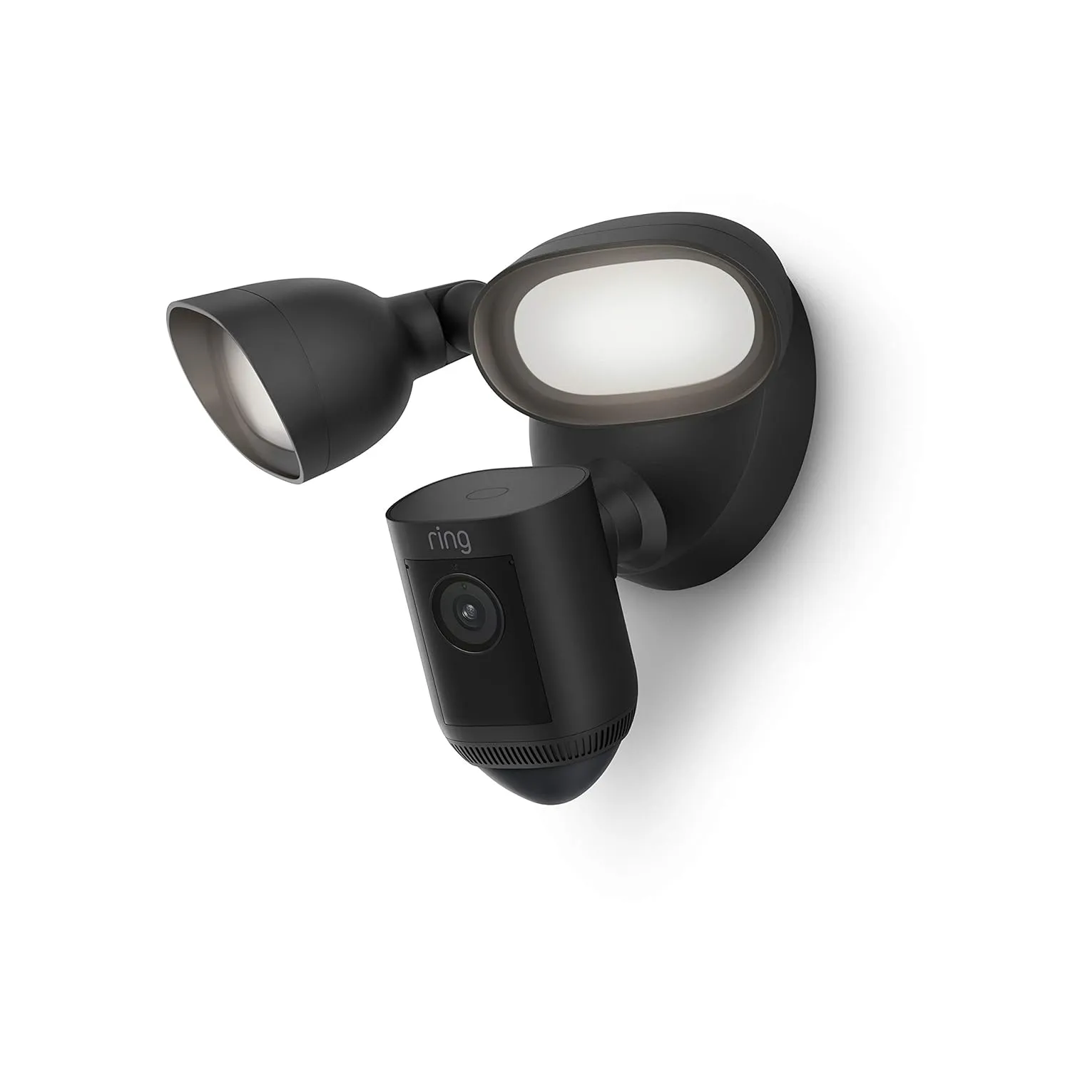 Like-New Ring Floodlight Cam Wired Pro with Bird’s Eye View and 3D Motion Detection (2021 release), Black