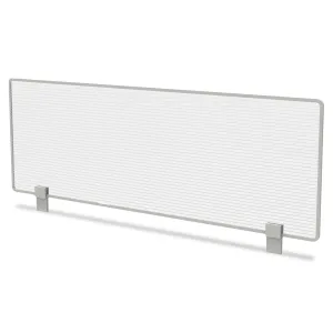 Linea Italia® Trento Line Dividing Panel, Polycarbonate, 47.13w X 1.75d X 15.5h, Translucent