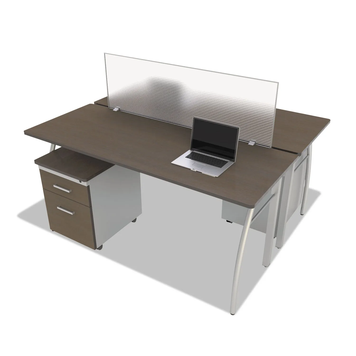 Linea Italia® Trento Line Dividing Panel, Polycarbonate, 47.13w X 1.75d X 15.5h, Translucent