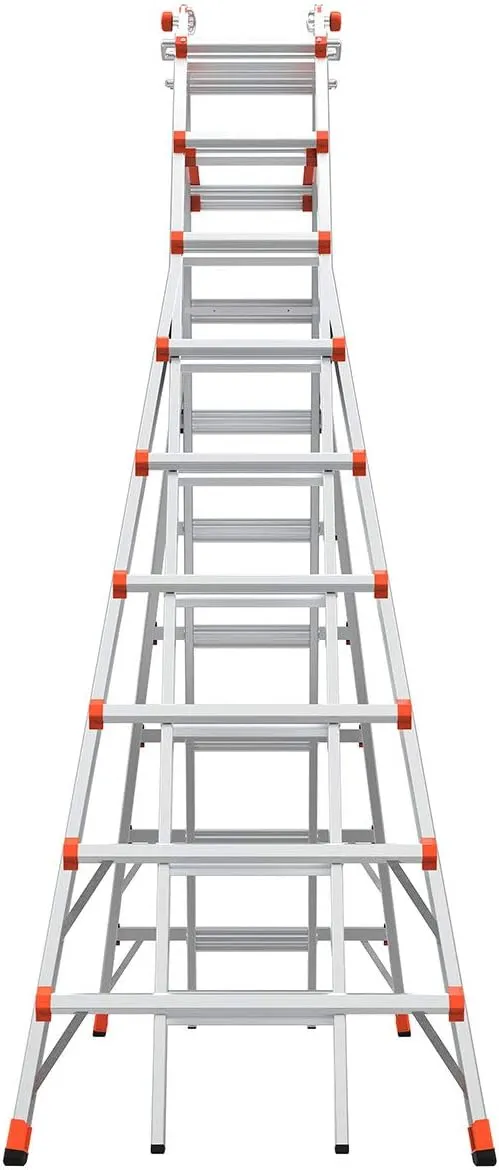 Little Giant Ladder Systems, SkyScraper, M17, 9-17 Foot, Stepladder, Aluminum, Type 1A, 300 Lbs Weight Rating, (10110)