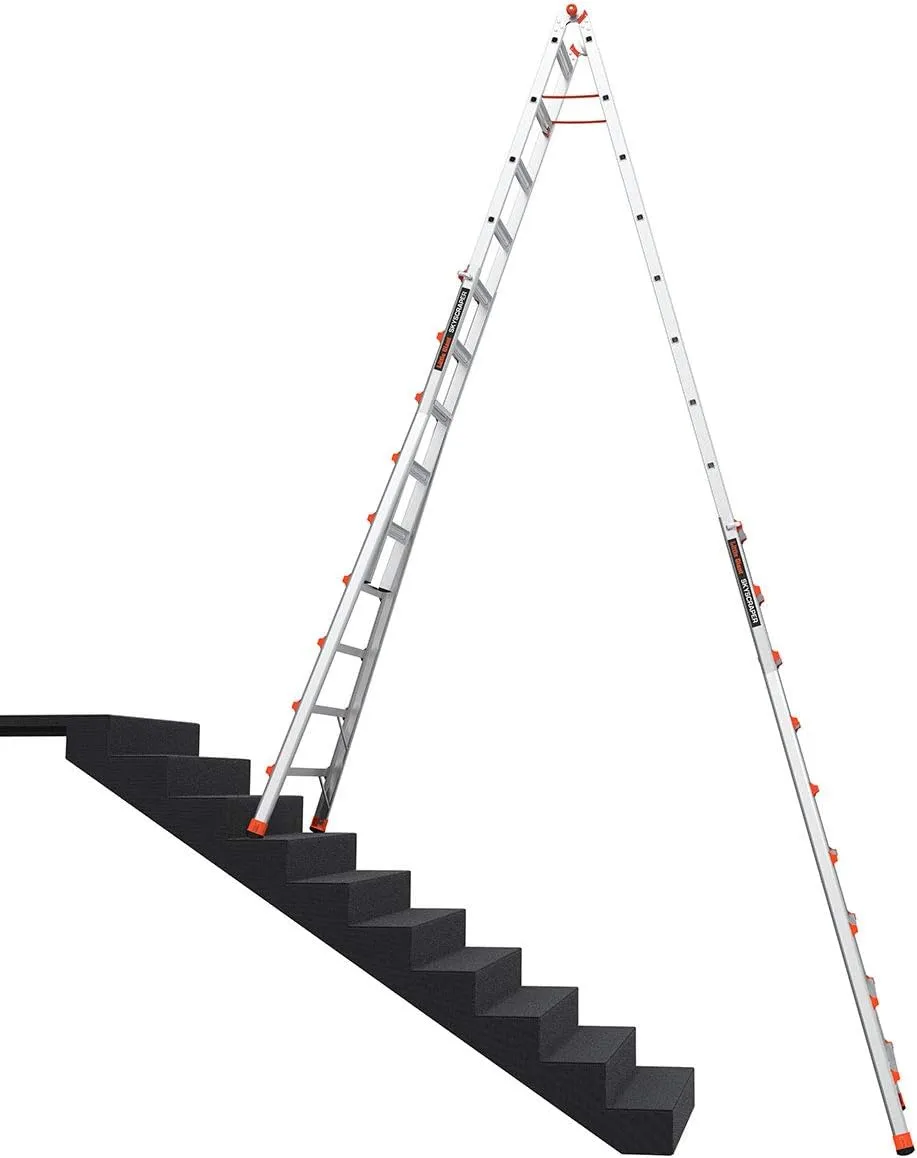 Little Giant Ladder Systems, SkyScraper, M17, 9-17 Foot, Stepladder, Aluminum, Type 1A, 300 Lbs Weight Rating, (10110)