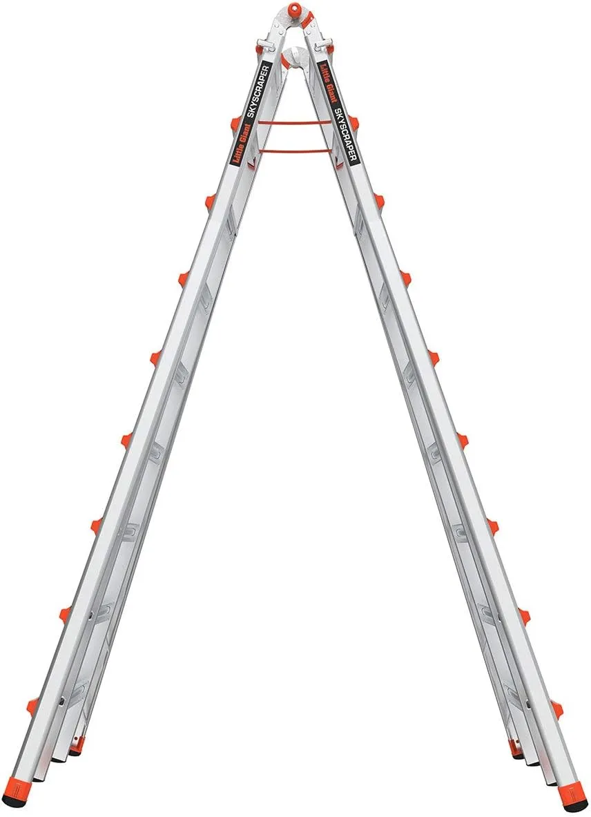 Little Giant Ladder Systems, SkyScraper, M17, 9-17 Foot, Stepladder, Aluminum, Type 1A, 300 Lbs Weight Rating, (10110)