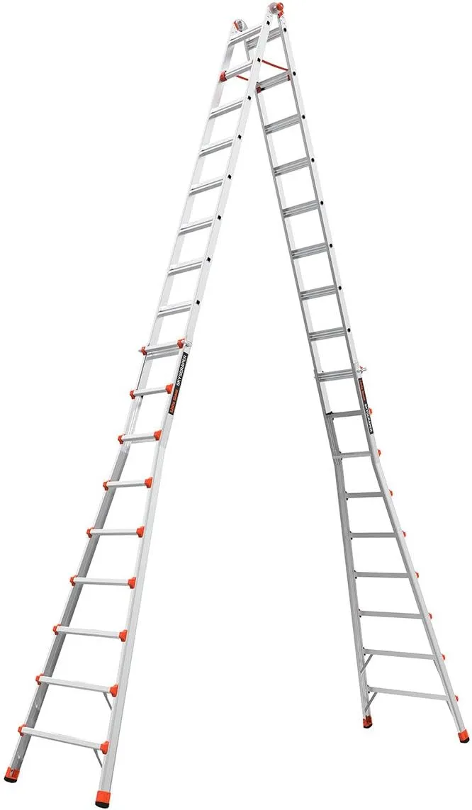 Little Giant Ladder Systems, SkyScraper, M17, 9-17 Foot, Stepladder, Aluminum, Type 1A, 300 Lbs Weight Rating, (10110)