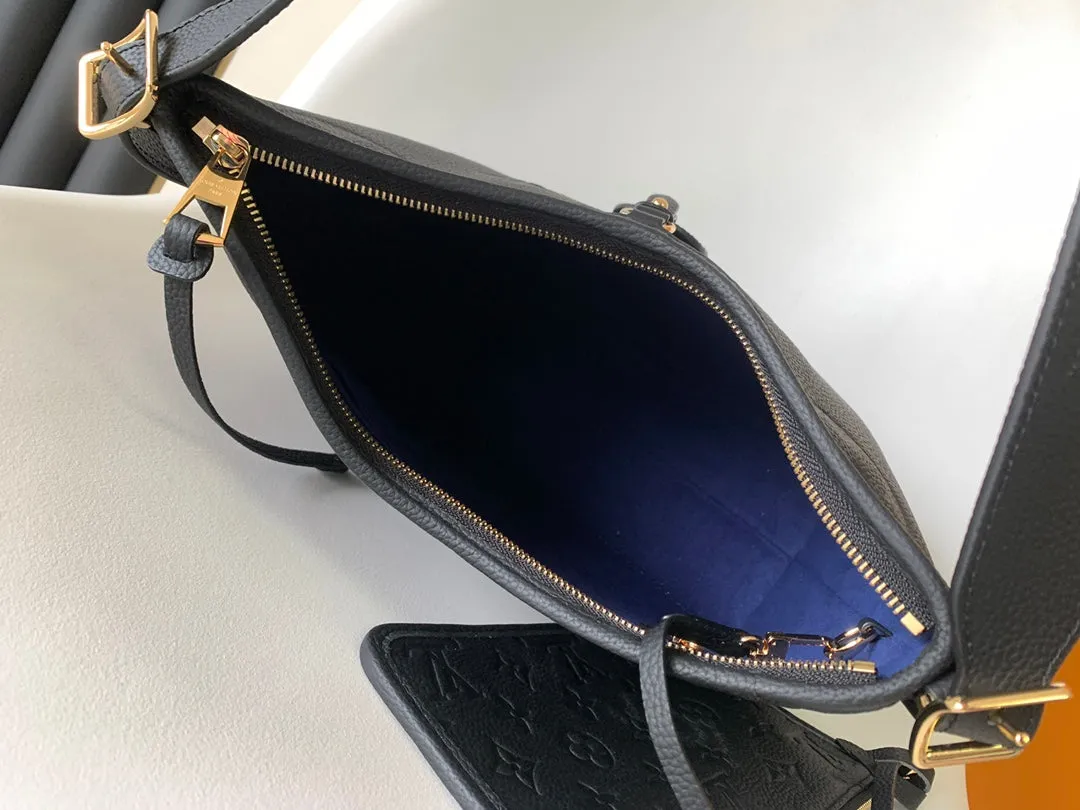 Louis BLACK PM Vuitton CARRYALL 29 GRAINED COWHIDE MONOGRAM Trusted LEATHER Premium selection
