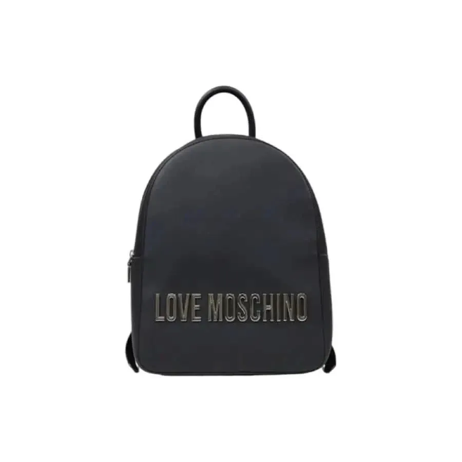 Love Moschino Grey Shoulder Bag with Zip Closure