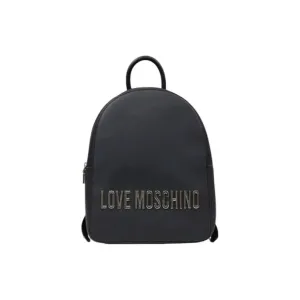 Love Moschino Grey Shoulder Bag with Zip Closure