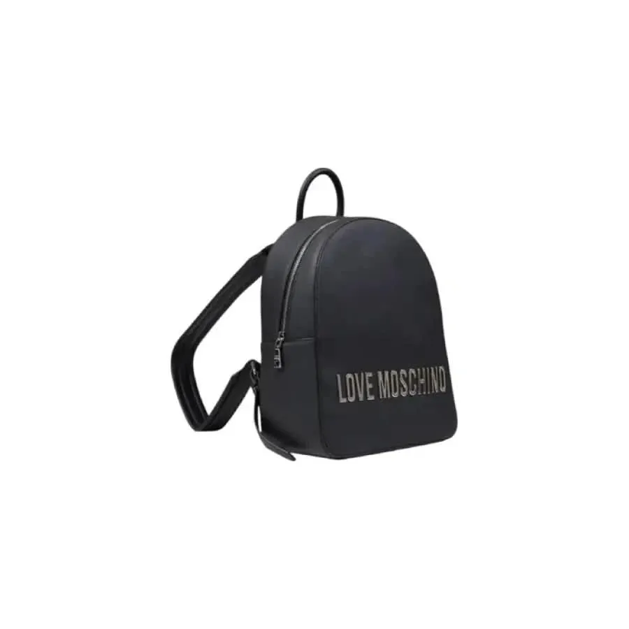 Love Moschino Grey Shoulder Bag with Zip Closure