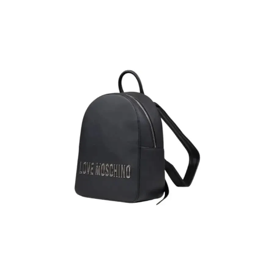 Love Moschino Grey Shoulder Bag with Zip Closure