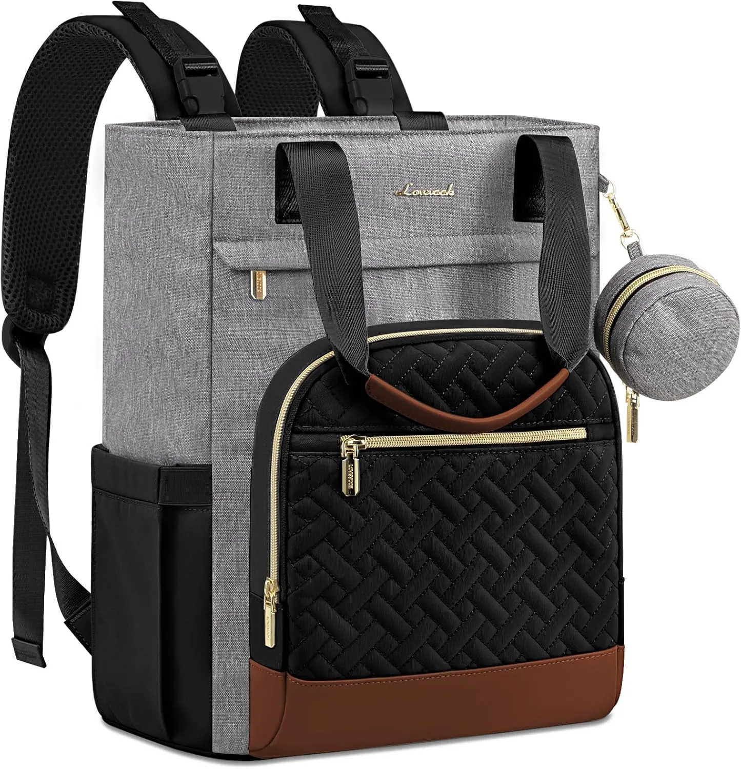 LOVEVOOK Diaper Bag Backpack, Baby Bag for Mom with Changing Pad Pacifier Case,Waterproof Trave Baby Girl/Boy Diaper Bag Tote