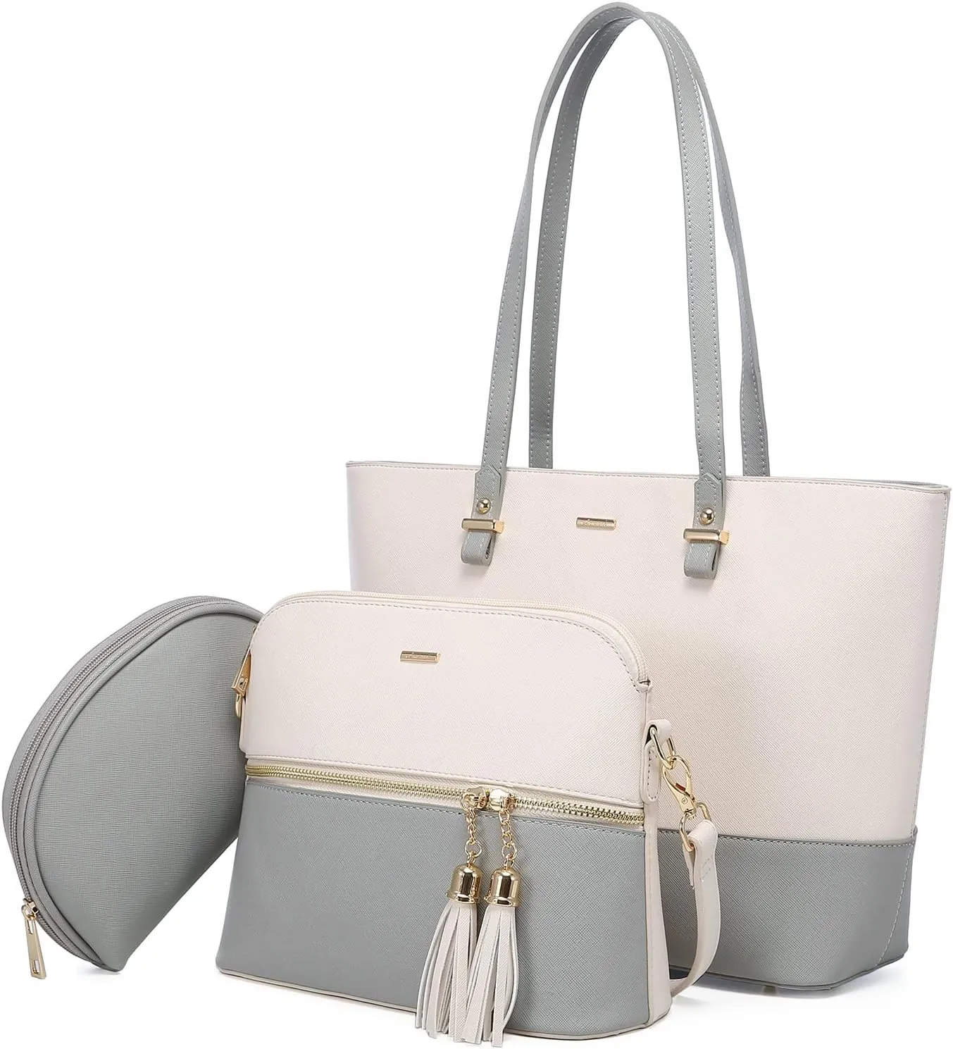 LOVEVOOK Handbags for Women Shoulder Bags Tote Satchel Hobo 3pcs Purse Set