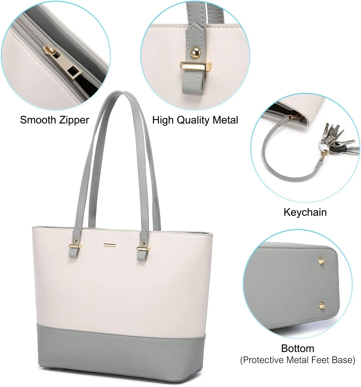 LOVEVOOK Handbags for Women Shoulder Bags Tote Satchel Hobo 3pcs Purse Set