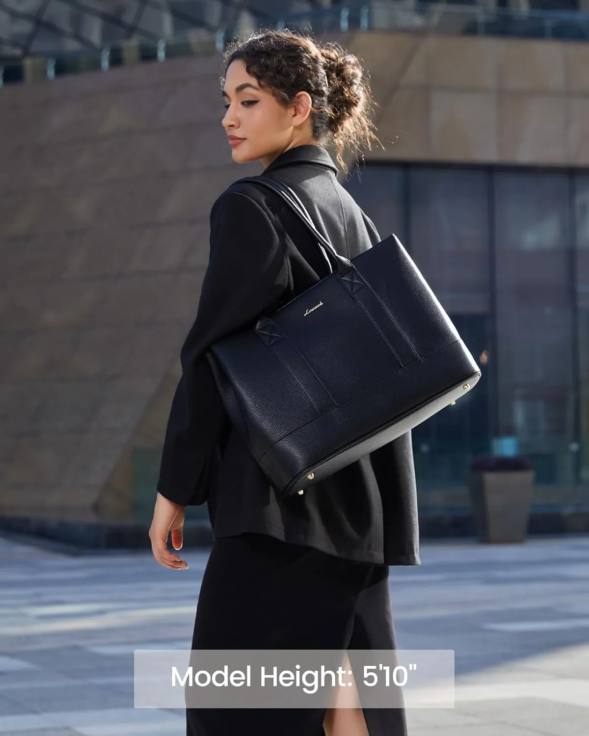 LOVEVOOK Laptop Bag for Women, Computer Work Tote Bag, Large Business Shoulder Handbag for Office, Gift, Travel, Teacher