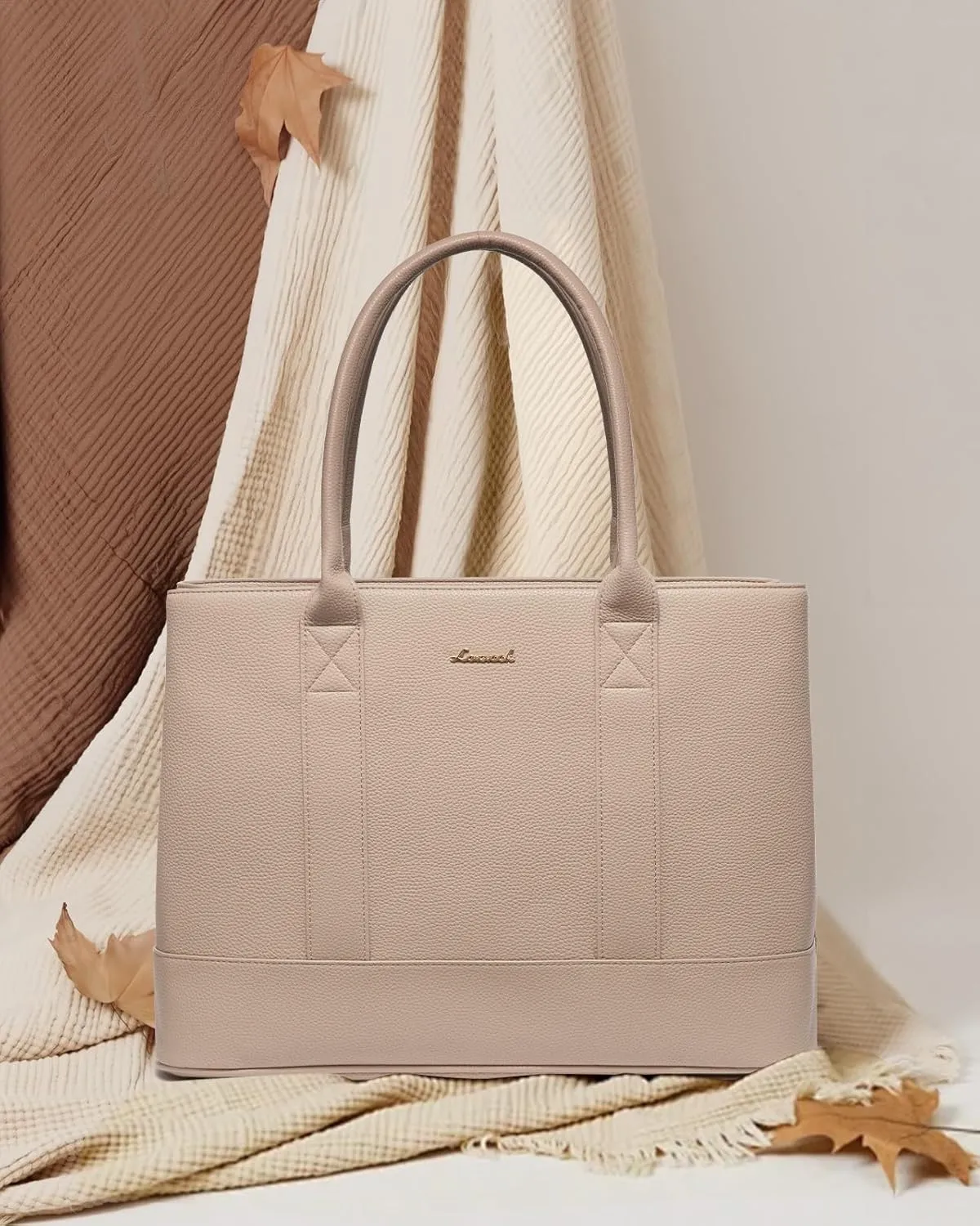 LOVEVOOK Laptop Bag for Women, Computer Work Tote Bag, Large Business Shoulder Handbag for Office, Gift, Travel, Teacher
