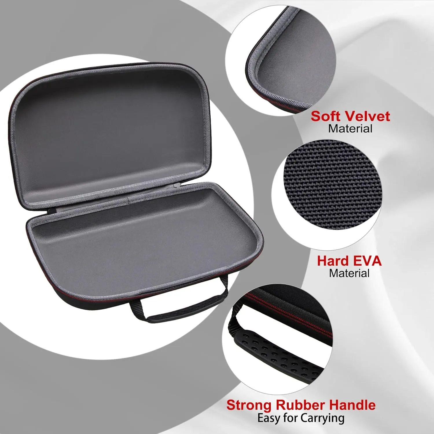 LTGEM Hard Case for Soundcore Motion X600 Portable Bluetooth Speaker - Travel Protective Carrying Storage Case Bag with Adjustable Shoulder Strap