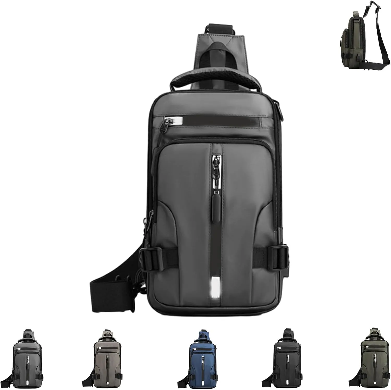 Luckyabow Waterproof Crossbody Bag, Multipurpose Waterproof Crossbody Bag, Small Sling Backpack