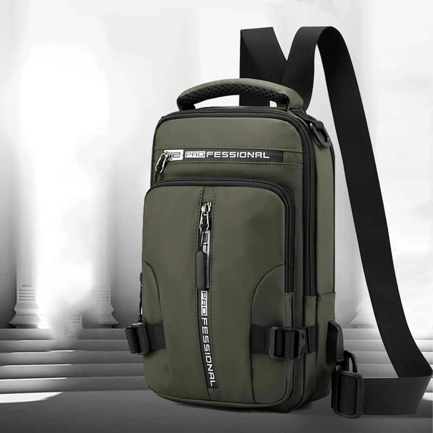 Luckyabow Waterproof Crossbody Bag, Multipurpose Waterproof Crossbody Bag, Small Sling Backpack