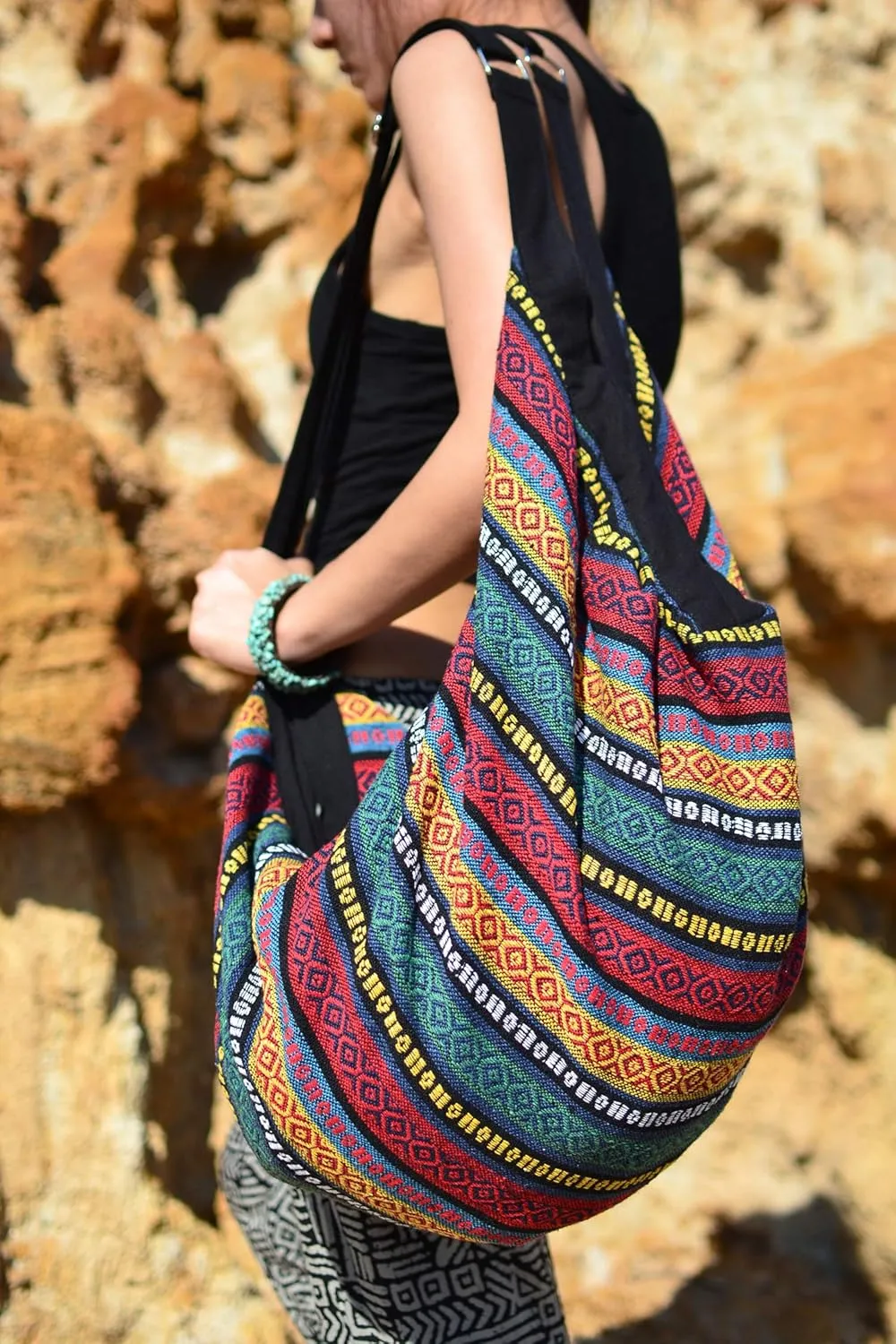 Luggage Hobo Crossbody Bag Shoulder Bag Travel Bag Messenger Bag Hippie Boho Bohemian Large Purse