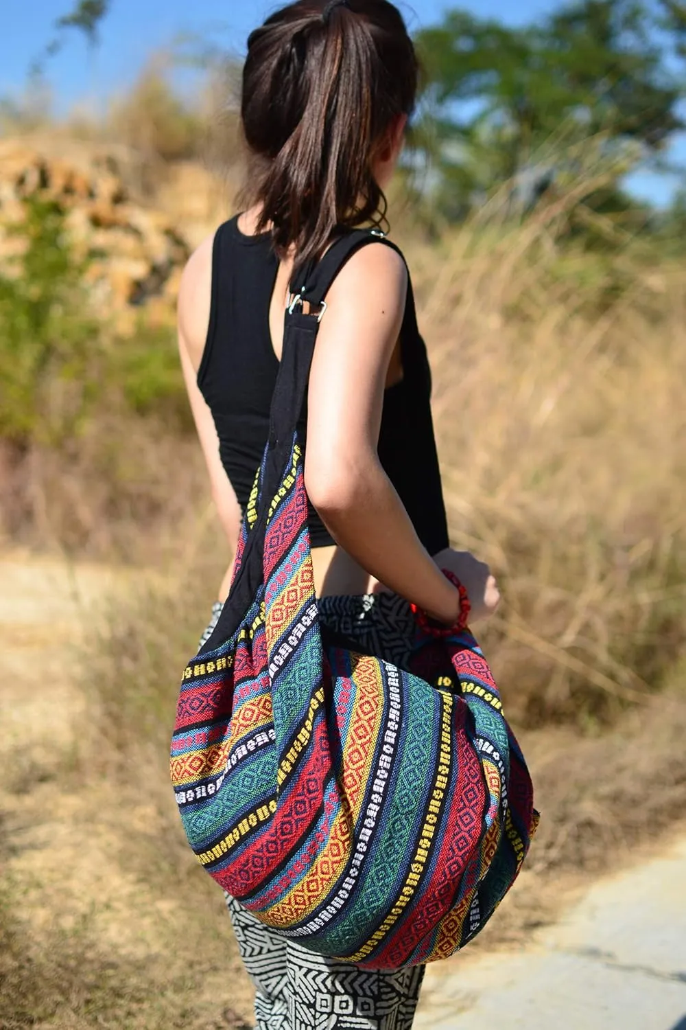 Luggage Hobo Crossbody Bag Shoulder Bag Travel Bag Messenger Bag Hippie Boho Bohemian Large Purse