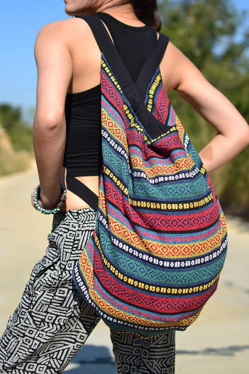 Luggage Hobo Crossbody Bag Shoulder Bag Travel Bag Messenger Bag Hippie Boho Bohemian Large Purse
