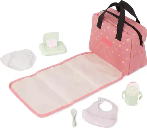 LullaBaby – Diaper Bag With Changing Mat – Storage Pockets & Supply Toys – Baby Doll Accessories – Pretend Play – Kids Ages 2 & Up – Baby Doll Diaper Bag Set