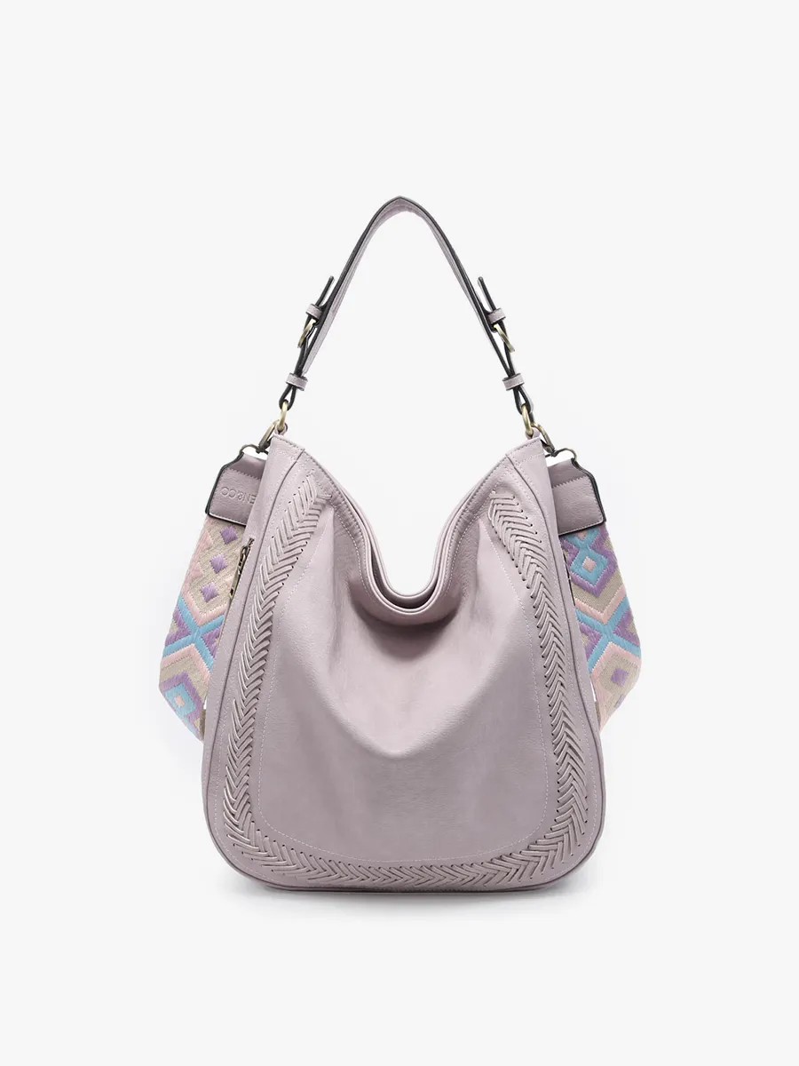 M2049 Aris Whipstitch Hobo/Crossbody w/ Guitar Strap