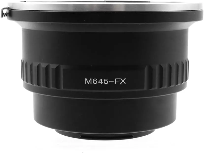 M645-FX Lens Adapter Ring for Mamiya 645 M645 Mount Lens and for Fuji X Mount Camera X-A1/X-A2/X-A3/X-E1/X-E2/X-Pro1/X-Pro2 Metal Lens Adapter Ring Manual Focus Adapter Ringocus Adapter Ring