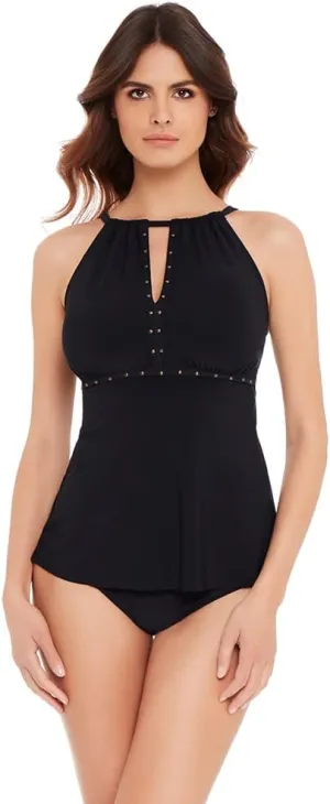 MagicSuit Women's Swimwear Riveted Donna Soft Cup Adjustable Strap Tankini Top